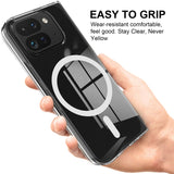Google Pixel 9 Pro Fold Scratchproof Transparent MagSafe Phone Case