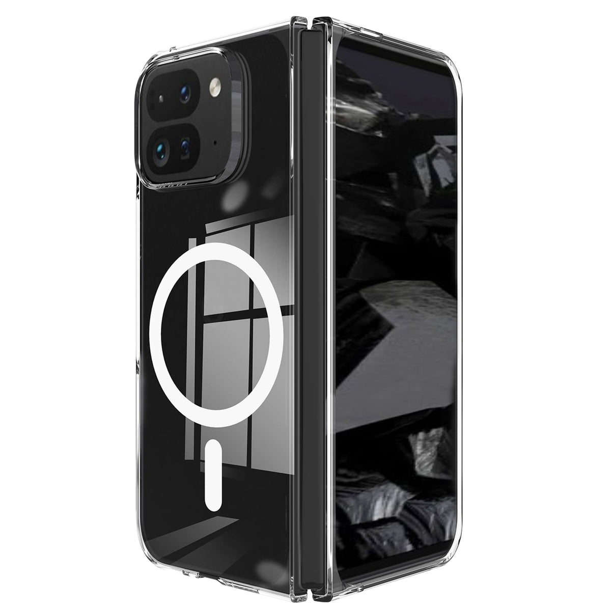 Google Pixel 9 Pro Fold Scratchproof Transparent MagSafe Phone Case