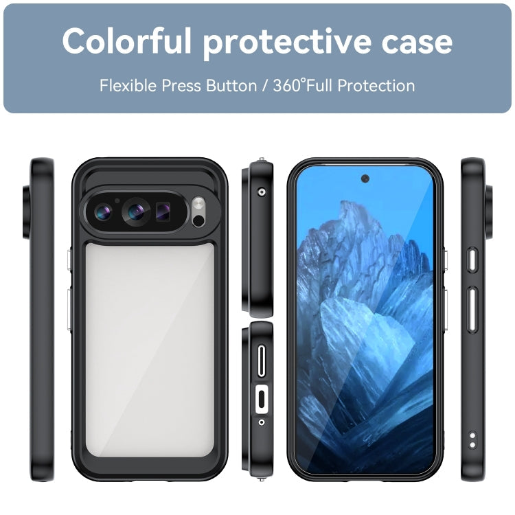 Google Pixel 9 Colorful Acrylic Hybrid Case Cool Design