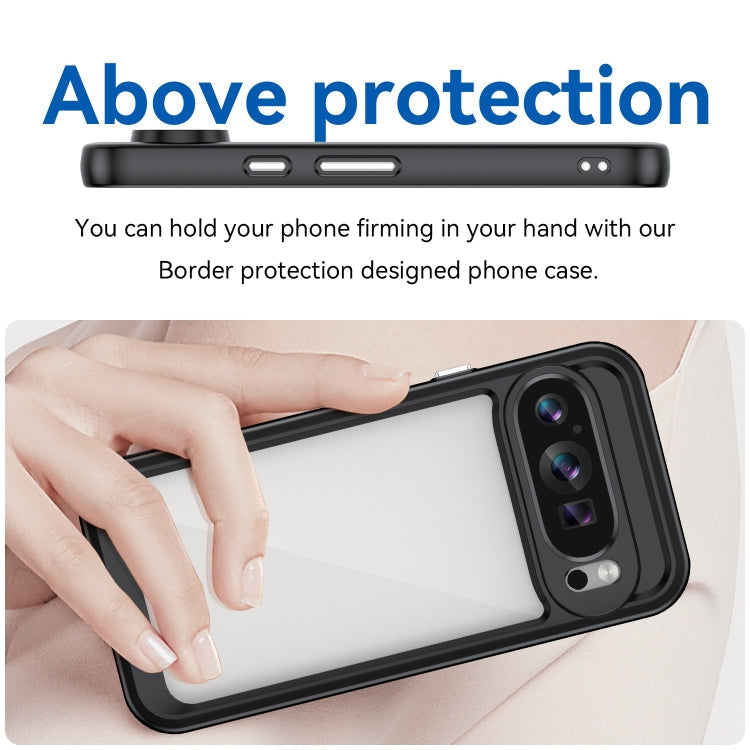 Google Pixel 9 Colorful Acrylic Hybrid Case Cool Design