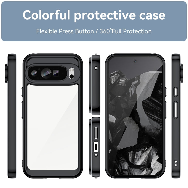 Google Pixel 9 Pro Colorful Acrylic Hybrid Case Cool Design