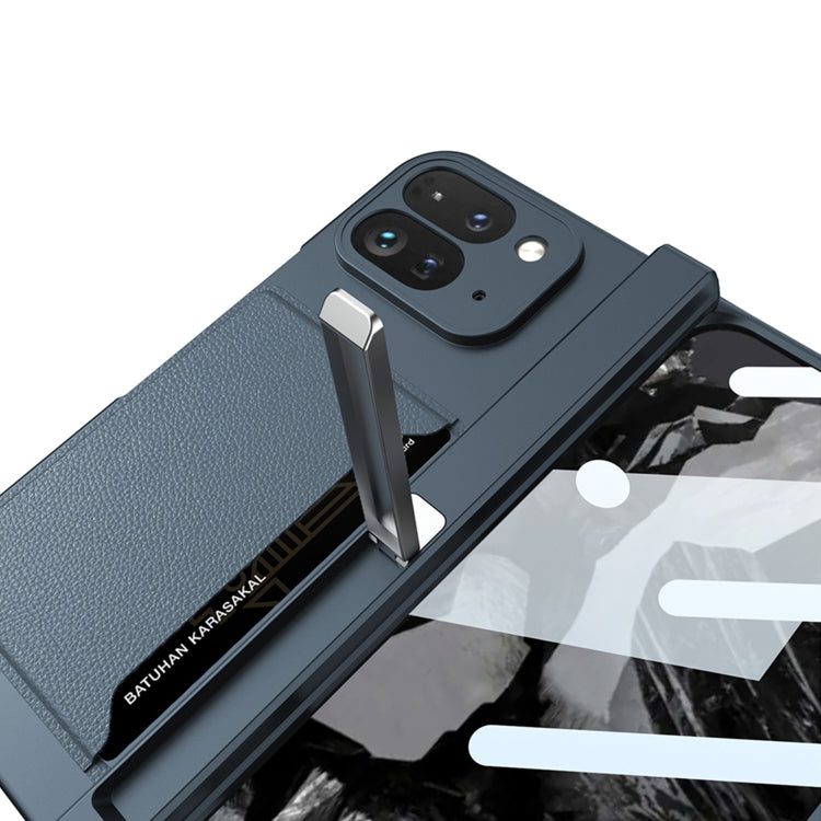 Google Pixel 9 Pro Fold Integrated Fold Hinge Card Slot Phone Case with Holder