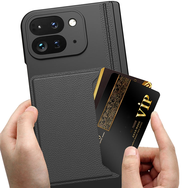 Google Pixel 9 Pro Fold Integrated Fold Hinge Card Slot Phone Case with Holder