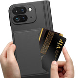 Google Pixel 9 Pro Fold Integrated Fold Hinge Card Slot Phone Case with Holder