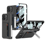 Google Pixel 9 Pro Fold Integrated Fold Hinge Card Slot Phone Case with Holder