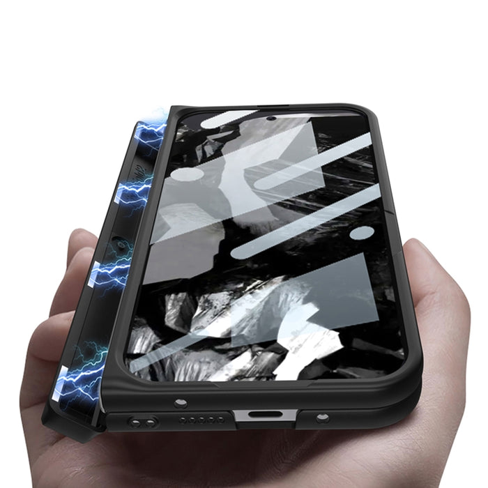 Integrated Fold Hinge Card Slot Phone Case with Holder