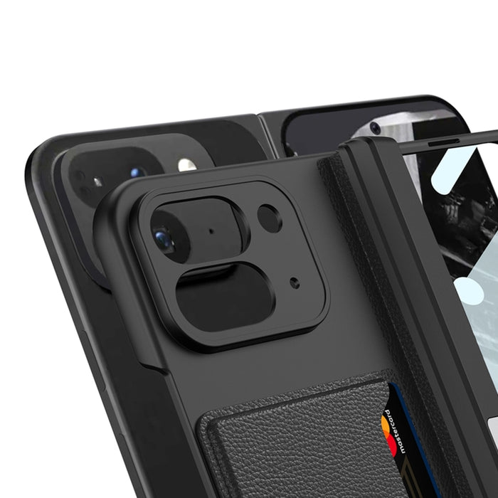 Integrated Fold Hinge Card Slot Phone Case with Holder
