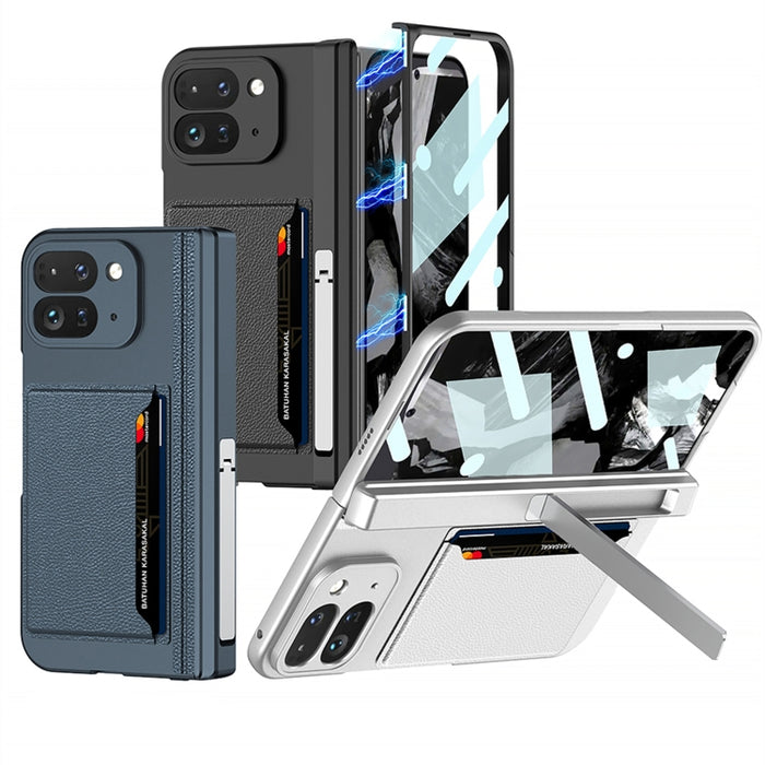 Integrated Fold Hinge Card Slot Phone Case with Holder