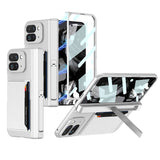 Google Pixel 9 Pro Fold Integrated Fold Hinge Card Slot Phone Case with Holder