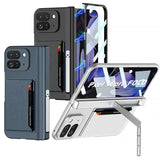 Google Pixel 10 Pro Fold Integrated Fold Hinge Card Slot Phone Case with Holder