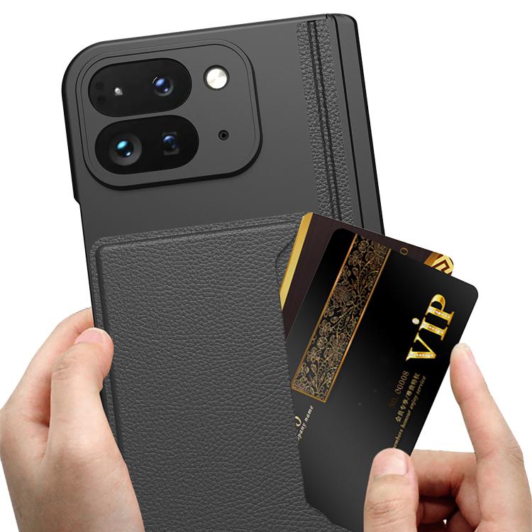 Google Pixel 10 Pro Fold Integrated Fold Hinge Card Slot Phone Case with Holder