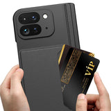 Google Pixel 10 Pro Fold Integrated Fold Hinge Card Slot Phone Case with Holder