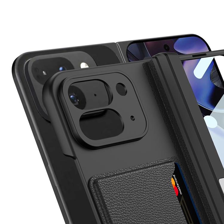 Google Pixel 10 Pro Fold Integrated Fold Hinge Card Slot Phone Case with Holder