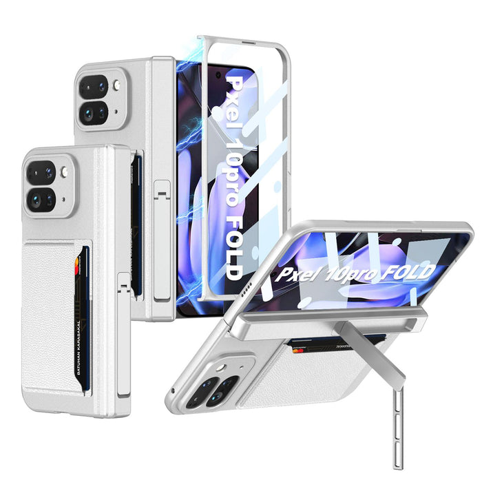 Integrated Fold Hinge Card Slot Phone Case with Holder