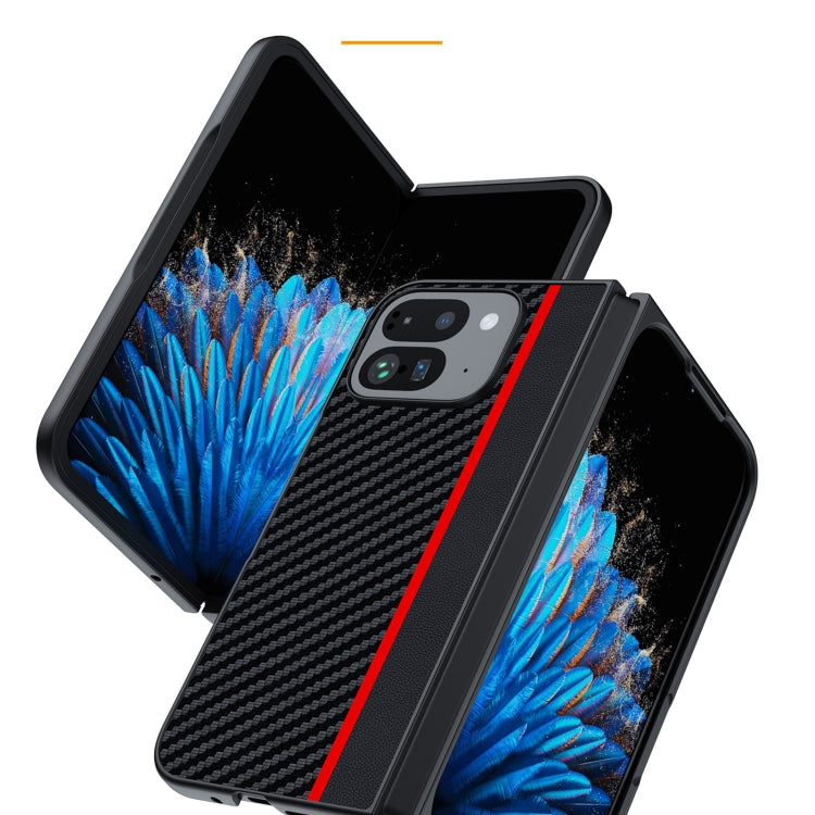 Google Pixel 9 Pro Fold Ultra Thin Carbon Fiber Texture Phone Case