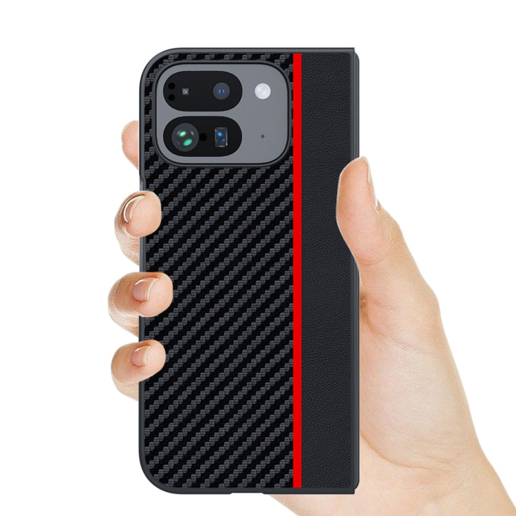 Google Pixel 9 Pro Fold Ultra Thin Carbon Fiber Texture Phone Case