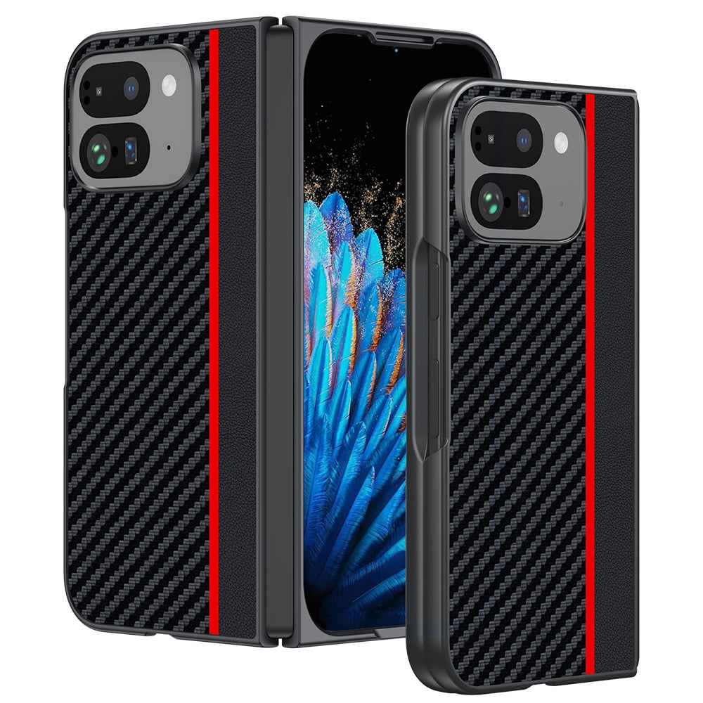 Google Pixel 9 Pro Fold Ultra Thin Carbon Fiber Texture Phone Case
