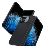 Google Pixel 9 Pro Fold Ultra Thin Plain Skin Leather Phone Case