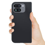 Google Pixel 9 Pro Fold Ultra Thin Plain Skin Leather Phone Case