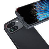 Google Pixel 9 Pro Fold Ultra Thin Plain Skin Leather Phone Case