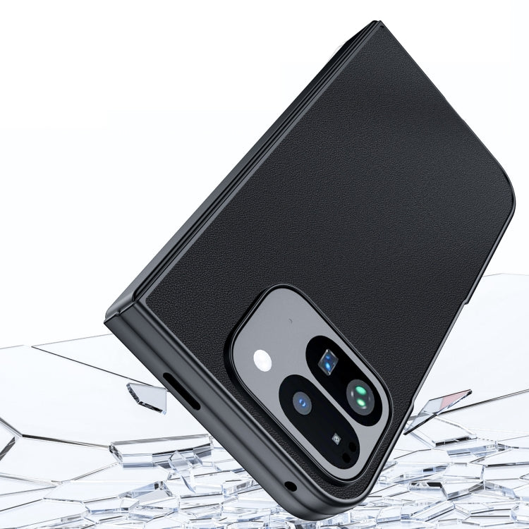 Google Pixel 9 Pro Fold Ultra Thin Plain Skin Leather Phone Case
