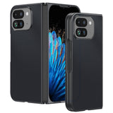 Google Pixel 9 Pro Fold Ultra Thin Plain Skin Leather Phone Case