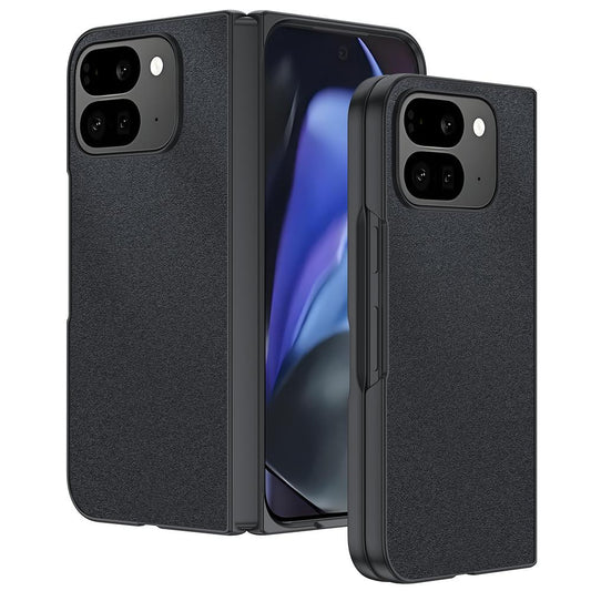 Google Pixel 10 Pro Fold Ultra Thin Plain Skin Leather Phone Case