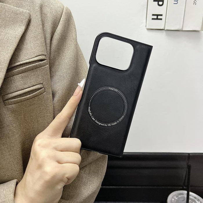 Crazy Horse Leather MagSafe Magnetic Case