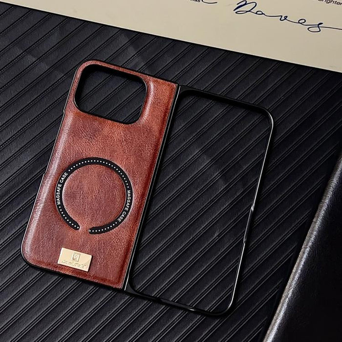 Crazy Horse Leather MagSafe Magnetic Case