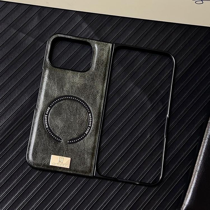 Crazy Horse Leather MagSafe Magnetic Case