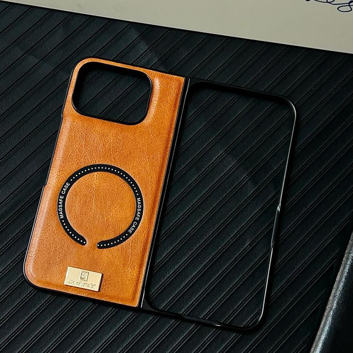 Crazy Horse Leather MagSafe Magnetic Case