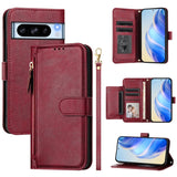 Google Pixel 8 Pro Multi-Card Slots Zipper Wallet Leather Case