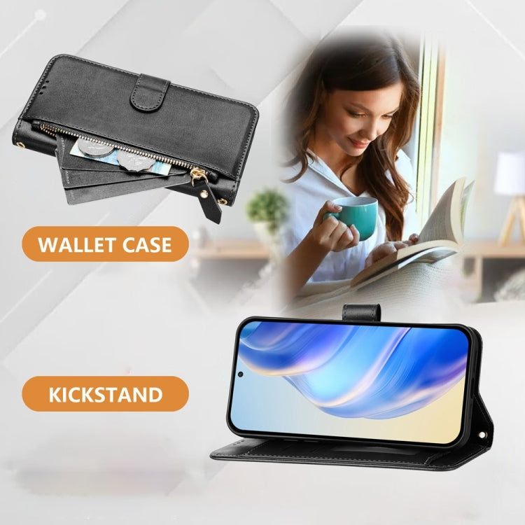 Google Pixel 10 Multi-Card Slots Zipper Wallet Leather Case