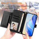 Google Pixel 10 Pro Multi-Card Slots Zipper Wallet Leather Case