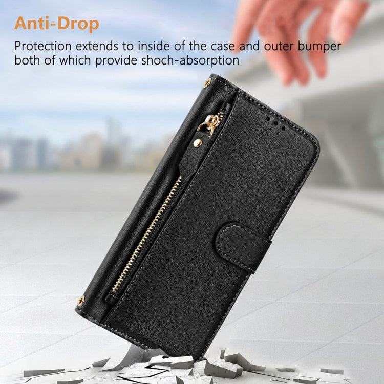 Google Pixel 10 Pro XL Multi-Card Slots Zipper Wallet Leather Case
