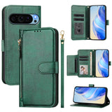Google Pixel 9 Multi-Card Slots Zipper Wallet Leather Case