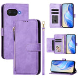 Google Pixel 9a Multi-Card Slots Zipper Wallet Leather Case