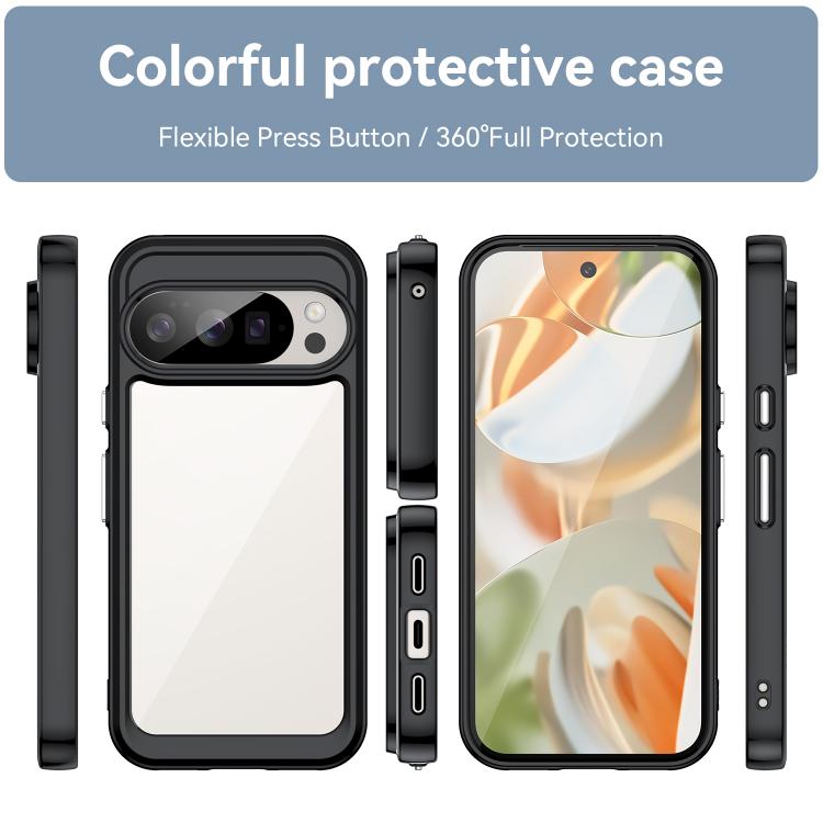 Google Pixel 10 Pro Colorful Acrylic Hybrid Case Cool Design