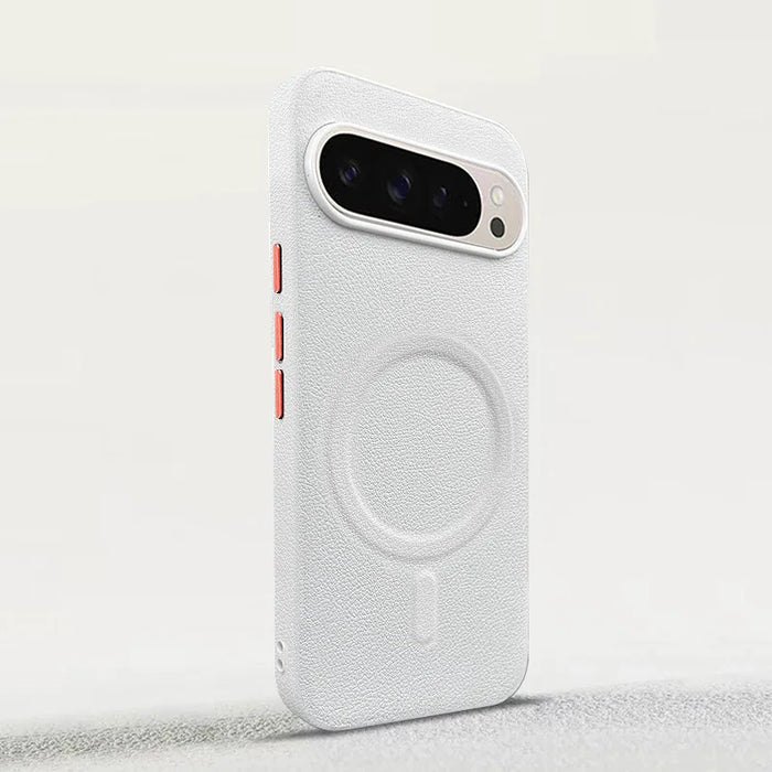 Magnetic Plain Leather Protective Shell Case