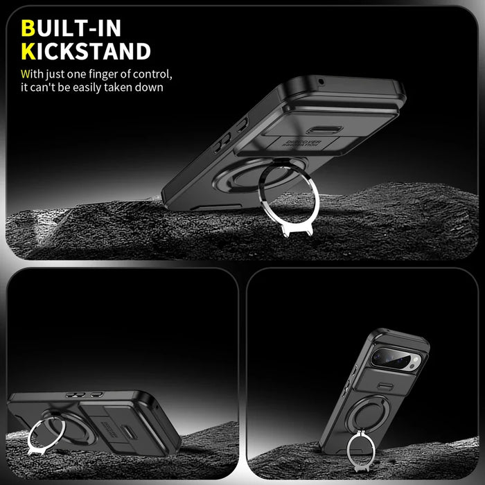 Magnetic Ring Armor Case with Kickstand