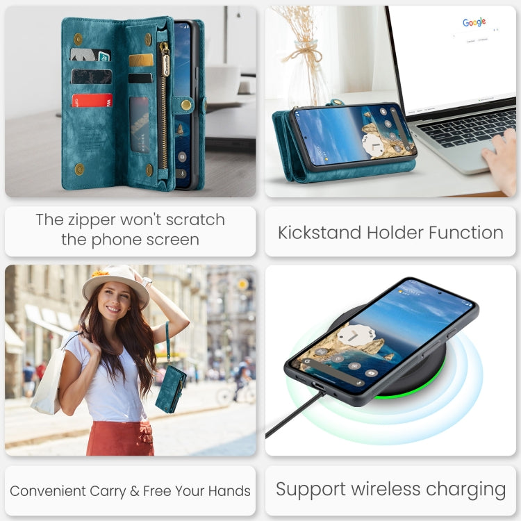 Google Pixel 9 Detachable Leather Wallet Phone Case