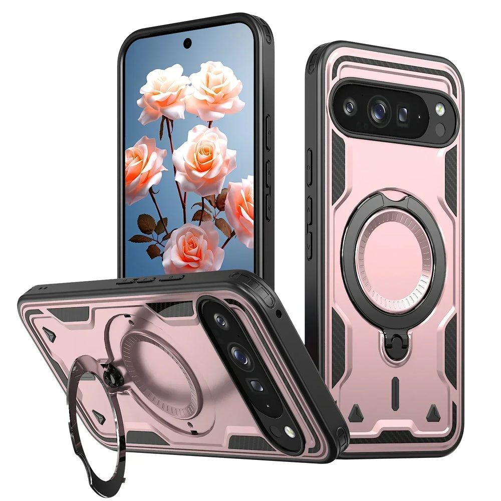 Google Pixel 11 Armor Case with 360° Ring Stand & Magnetic