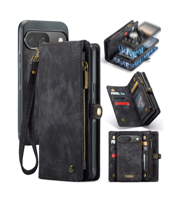 Google Pixel 10 Pro Detachable Leather Wallet Phone Case