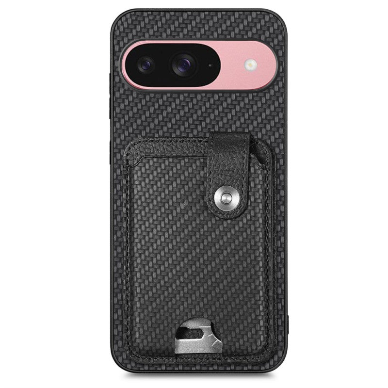 Google Pixel 9 Pro Carbon Fiber Card Holder Multi-Tool Case