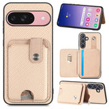 Google Pixel 9 Pro Carbon Fiber Card Holder Multi-Tool Case