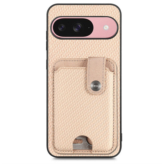 Google Pixel 9 Pro Carbon Fiber Card Holder Multi-Tool Case