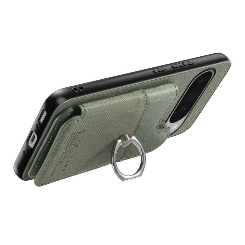 Google Pixel 8a RFID Blocking Ring Stand Card Case