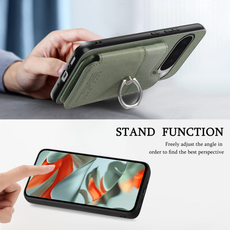 Google Pixel 10 RFID Blocking Ring Stand Card Case