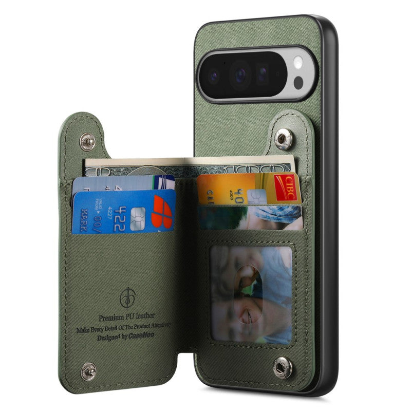 Google Pixel 10 Pro RFID Blocking Ring Stand Card Case