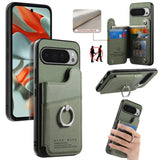 Google Pixel 9 Pro RFID Blocking Ring Stand Card Case